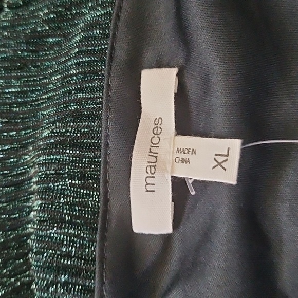 Maurices Green Sparkly Tiered Dress NWT - Picture 11 of 15